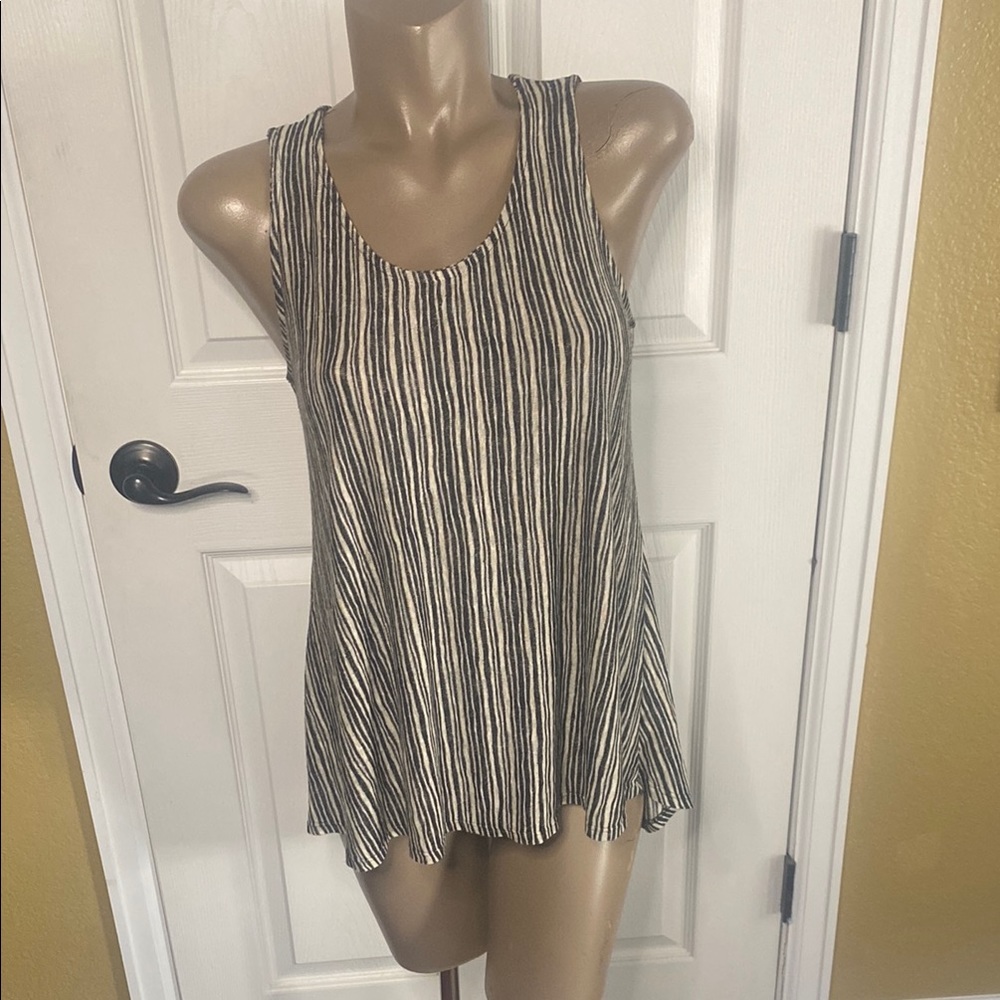 W5 - Striped Sleeveless Top / Tunic - S